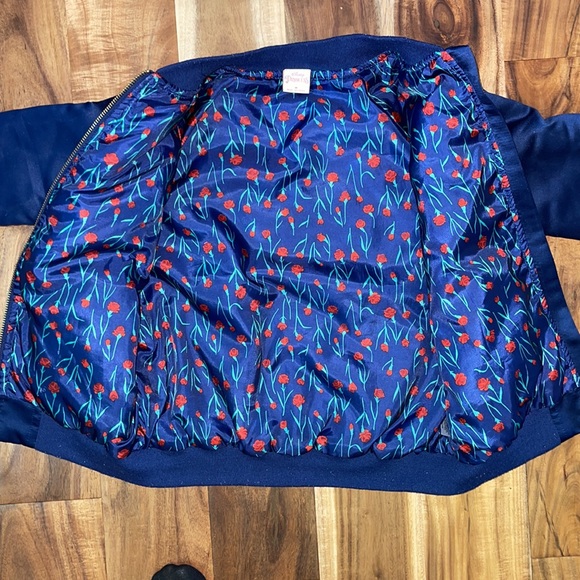 Disney Princess Belle Navy Blue Bomber Jacket - Picture 7 of 10